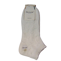 Шкарпетки короткі жіночі з візерунком Наталі 37-41 білі 78161
