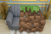 Плед «Майнкрафт. Текстура. Minecraft. Texture» Двухслойный с печатью с обеих сторон, 135х150см