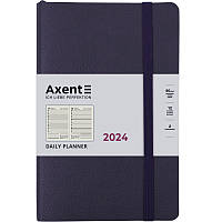 Дневник 2024 Axent Partner Soft Skin 8810-24-02-A, 145x210 мм, синий