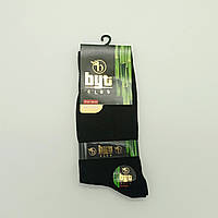 Мужские бамбуковые носки турецкие BYT CLUB чёрные высокие без шва размер 41-44