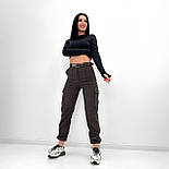 Жіночі вельветові штани карго "Urban" Батал, фото 4