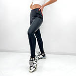 Жіночі лосини з екошкіри "Magic" (тонкі) Батал, фото 3