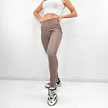 Жіночі лосини з екошкіри "Magic" (тонкі) Батал, фото 5