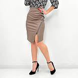Спідниця з екошкіри до коліна "Dakota", фото 2