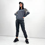 Штани-джогери з екошкіри "Bennett" Батал, фото 7