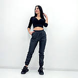 Штани-джогери з екошкіри "Bennett" Батал, фото 5