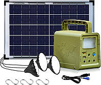 Портативная солнечная станция для кемпинга Blue Carbon 5V 18W