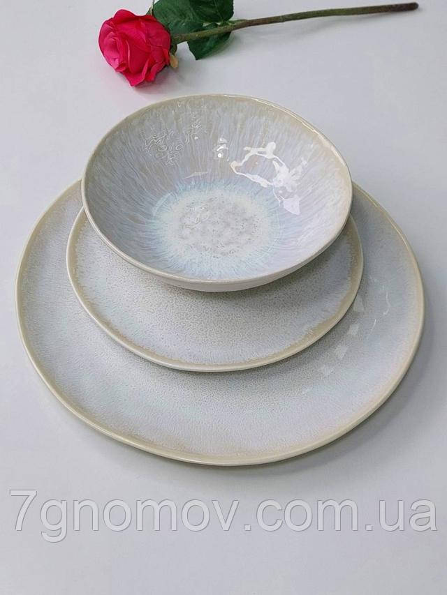 СІМЕЙНИЙ НАБІР ЯНГОЛ (6 ВЕЛИКИХ ТАРІЛОК + 6 МАЛИХ ТАРІЛОК + 6 МИСОК)