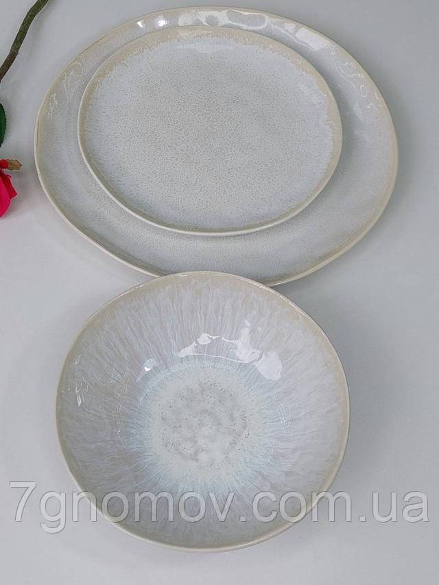 СІМЕЙНИЙ НАБІР ЯНГОЛ (6 ВЕЛИКИХ ТАРІЛОК + 6 МАЛИХ ТАРІЛОК + 6 МИСОК)