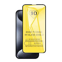 Защитное стекло TDG 9D для Apple Iphone 15 Plus полная проклейка черный