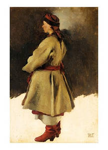 Листівка Українське мистецтво - Молода жінка