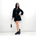 Вельветове плаття із широкими рукавами "Margo" Батал, фото 5