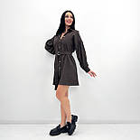 Вельветове плаття із широкими рукавами "Margo" Батал, фото 2