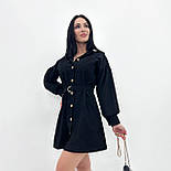 Вельветове плаття із широкими рукавами "Margo" Батал, фото 6