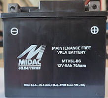 Мотоакумулятор MIDAC MTX5L-BS 12 V 5 A·год (0) AGM