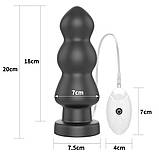 Анальний корок King-Sized Vibrating Anal Rigger 7.8", фото 8