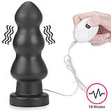 Анальний корок King-Sized Vibrating Anal Rigger 7.8", фото 3