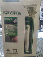 Портативна машинка для стриження волосся з насадками HOCO Breeze electric hair cutter DAR03 <unk> 90min<unk> 1-10 мм Green