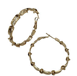 25 мм. Сережки кільця xp. 18k