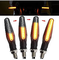 LED поворотники для мотоцикла, динамічні, пара