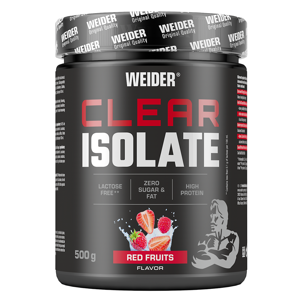 Протеїн Weider Clear Isolate 500 g. Ізолят протеїну без лактози. Смак Червоні Фрукти