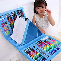Дитячі подарункові різні набори для творчості (блакитний) і малина 11 років, малювання фарбами olg