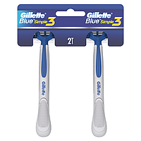 Бритви одноразові Gillette Blue Simple3 2 штуки