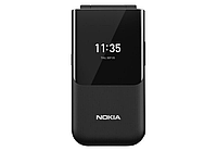 Фліп-телефон Nokia 2720 Black 4G 1500 mAh с двумя экранами роскладушка РУССКАЯ КЛАВИАТУРА