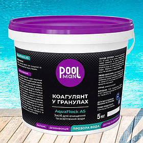 Poolman AquaFlock AS препарат для освітлення води в гранулах, 5 кг