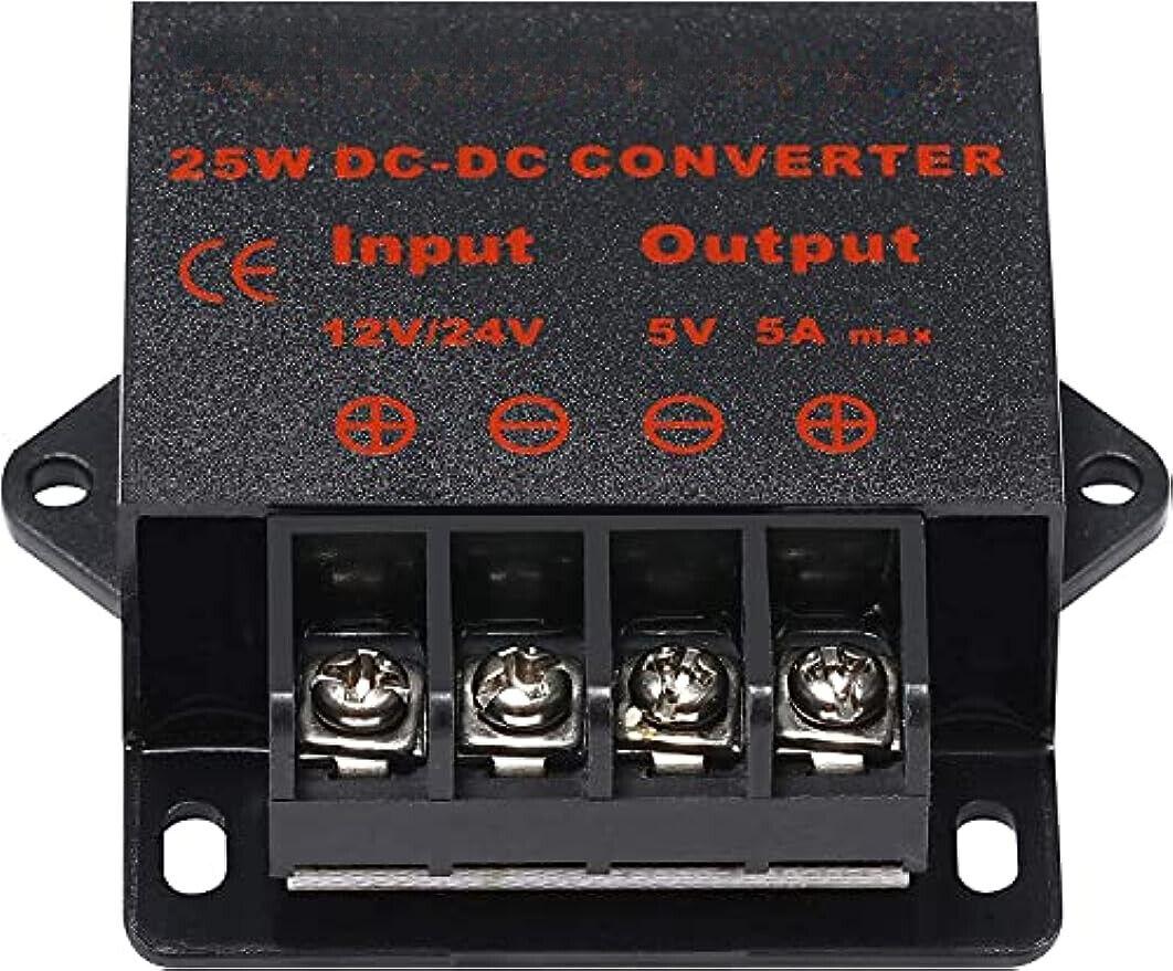 Універсальний модуль перетворювач/стабілізатор/конвертер DC-DC 18-35В - 5В 5А