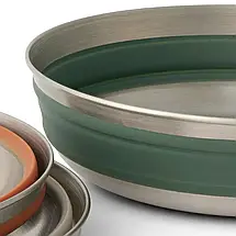 Туристическая миска Sea To Summit Sigma Detour Stainless Steel Collapsible Bowl, L (Laurel Wreath Green), фото 6