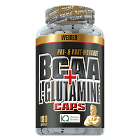 Аминокислоты Weider BCAA + L-Glutamine Caps. 180 капсул