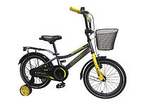 Дитячий велосипед Rocky Crosser-13,  18" сіро-жовтий