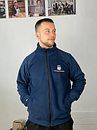 Флісова кофта Synevyr 260 з вашим Логотипом Темно синя, фото 4