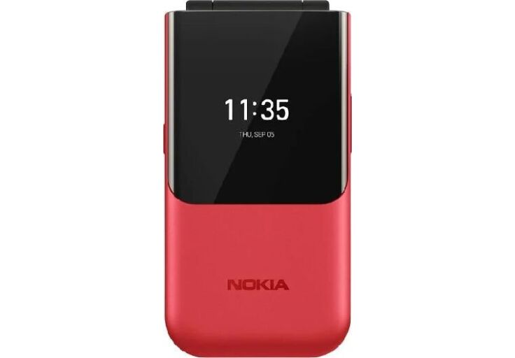 Фліп-телефон Nokia 2720 Black 4G 1500 mAh с двумя экранами роскладушка Красный - фото 2 - id-p2135657175