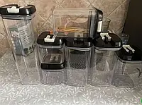 Набор баночек для сыпучих продуктов 7 шт, Пластиковые банки для круп , Емкость для сыпучих ППП