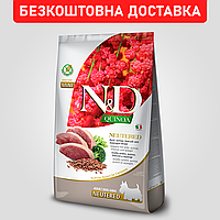 Cухой корм Farmina N&D Quinoa Mini для взрослых стерилизованных собак мелких пород с уткой и киноа, 7 кг