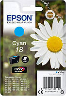 Картридж Epson для Expression Home XP-30/ XP-102/XP-302 №18 Cyan