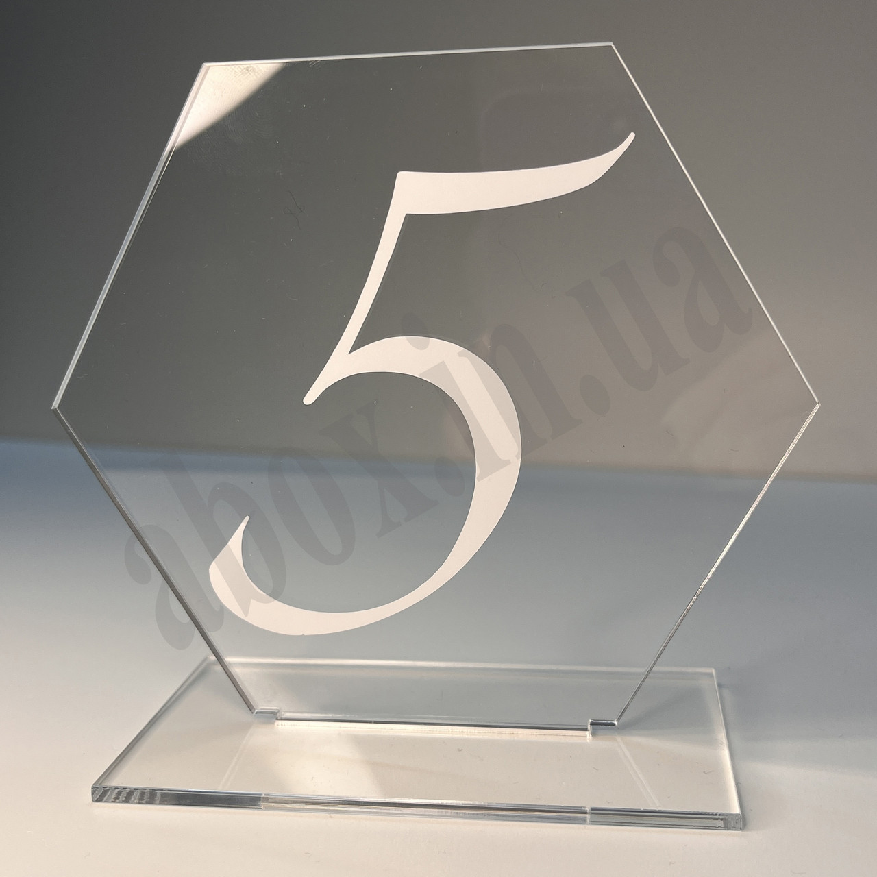 Весільна нумерація столів | Нумерація столів з елегантною цифрою, фото 1