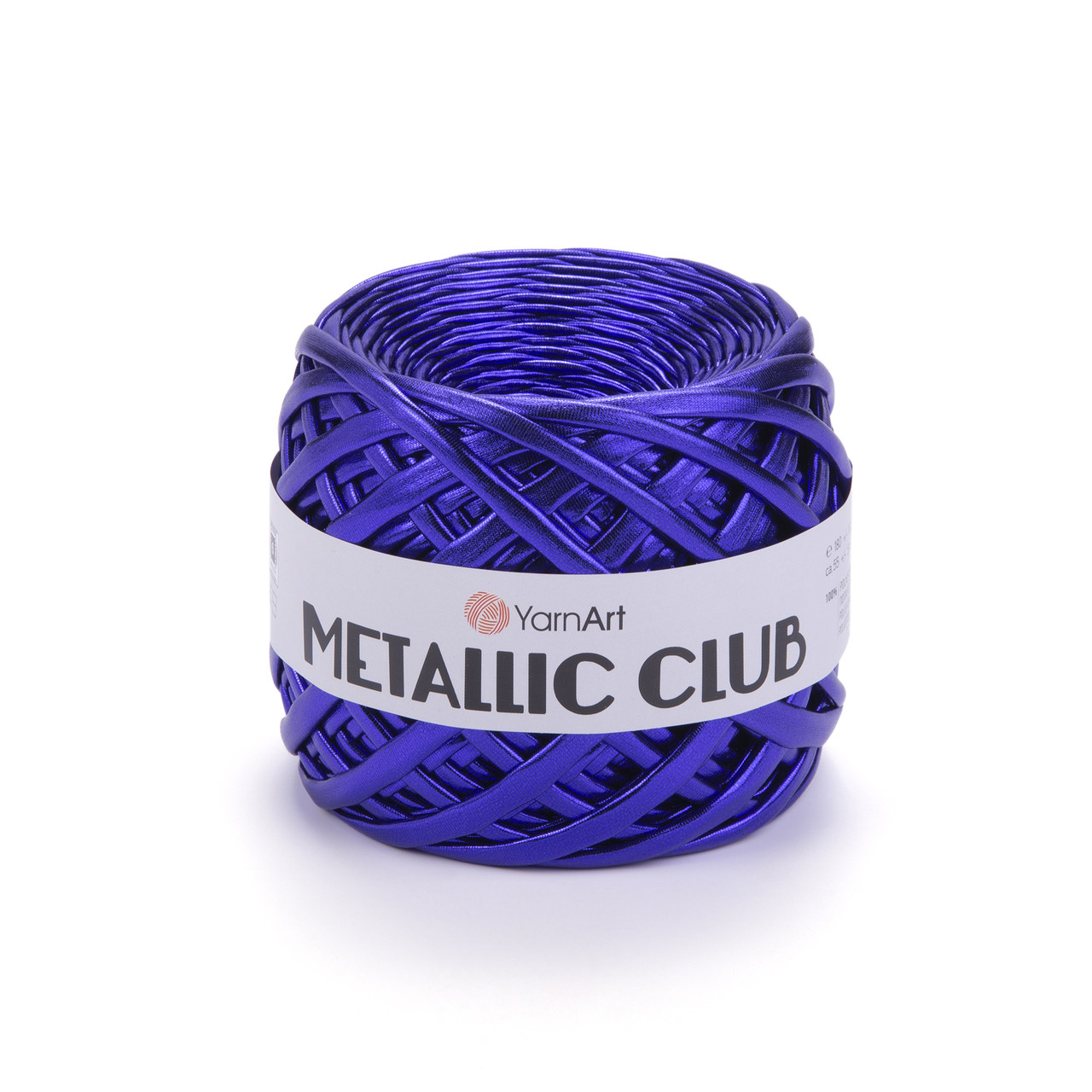 Пряжа трикотажная YarnArt Metallic Club,  Синий №8119, (ЯрнАрт Металік Клаб) 180гр., 55м.