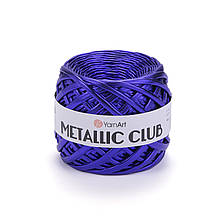 Пряжа трикотажная YarnArt Metallic Club,  Синий №8119, (ЯрнАрт Металік Клаб) 180гр., 55м.