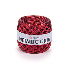 Пряжа трикотажная YarnArt Metallic Club, Красный №8112, (ЯрнАрт Металік Клаб) 180гр., 55м.