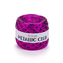 Пряжа трикотажна YarnArt Metallic Club, Фуксія No8111, (ЯрнАрт Металік Клаб) 180 г, 55 м.
