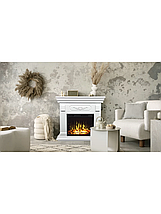 Підлоговий декоративний електрокамін обігрівач з порталом, камінокомплект Aflamo RIVIA + LED 60 3D 102 см, фото 3
