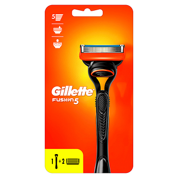 Бритва для гоління Gillette Fusion з 2 змінними картриджами