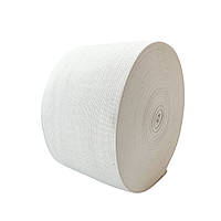 Широка білизняна резинка (гумка) для одягу, Біла 10 см х 22,5 м, Резинка для шиття плоска.