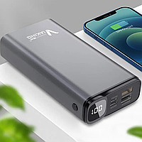 Повербанк Power Bank 50000 mAh з дисплеєм та індикатором заряду ViaKing сірий