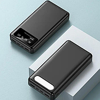 Повербанк power bank 40000 mah ViaKing УМБ с индикатором заряда черный