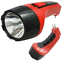 Фонарик ручной аккумуляторный LED лампа на 10 диодов Silver Toss ST-9938 красный