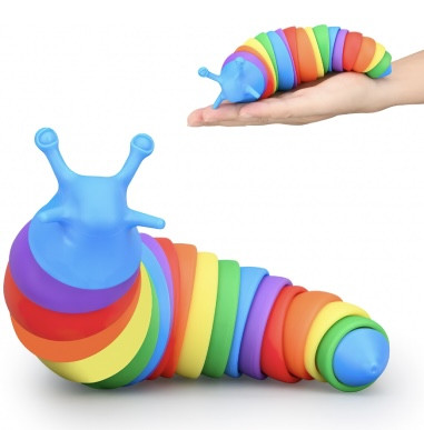 Іграшка антистрес Гусениця різнокольорова пластикова